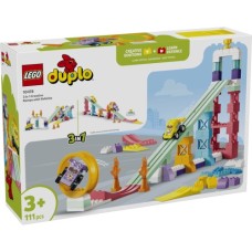 Конструктор LEGO DUPLO 3 в 1 Цікаві гірки та трампліни з автомобілями (10478)