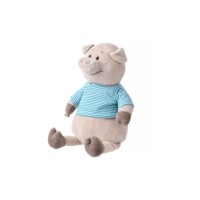 М'яка іграшка Same Toy Свинка в тельняшке (голубой) 35 см (THT715)