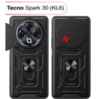 Чохол до мобільного телефона BeCover Military Tecno Spark 30 (KL6) Black (713541)