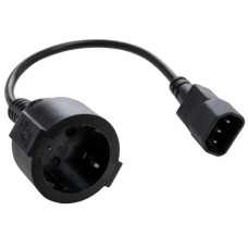 Кабель живлення C14 to Schuko 0.75mm2 Copper Vinga (VPCC14S75C)