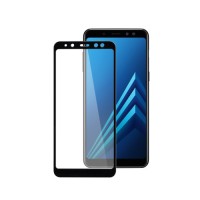 Скло захисне PowerPlant Full screen Samsung Galaxy A8+ (2018), Black (GL605439)