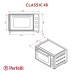 Електропіч Perfelli CLASSIC 48 WHITE