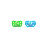 Пустушка Twistshake 6+ блакитний і зелений, 2 шт. (78089)