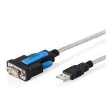 Кабель для передачі даних Digitus USB to COM M 1.8m RS232 FTDI black (DA-70170)