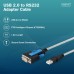 Кабель для передачі даних Digitus USB to COM M 1.8m RS232 FTDI black (DA-70170)