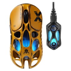 Мишка GravaStar Mercury X Pro 8K RGB Wireless/Bluetooth/USB Battle-Worn Yellow (GS_X_PRO_YLW)