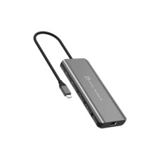 Концентратор J5create USB-C 7-in-1 2xHDMI + 2xUSB 3.2 + 1xRJ45 1000Mbps + PD100W + 3.5mm black (JCD398-N)