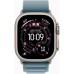 Смарт-годинник Apple Watch Ultra 3 GPS + Cellular 49mm Natural Titanium Case with Light Blue Alpine Loop - Large (MEWP4QP/A)