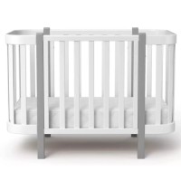 Ліжечко Angelo Magic біле (біло-сіре) 120х60 (12001)