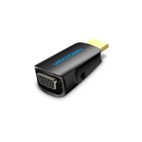 Перехідник HDMI M to VGA F 1080P 60Hz 3,5mm Audio Vention (AIDB0)
