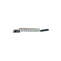 Набір головок Toptul дюймових 12-гранний 1/2" 11 шт., на планці (GBAQ1102)