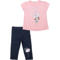 Набір дитячого одягу Breeze з квіточкою (20968-110G-pink)
