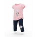 Набір дитячого одягу Breeze з квіточкою (20968-110G-pink)