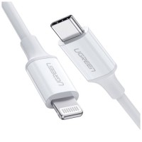 Дата кабель USB-C to Lightning 2.0m US1713A Nickel Plating ABS Shell White UGREEN (60749)
