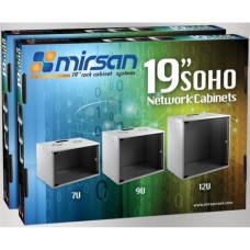 Шафа настінна Mirsan SOHO 7U 19" 535x300, RAL 7035 (MR.SOH07U30DE.02)