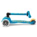 Самокат Micro Mini Deluxe Foldable LED" складний Блакитний океан" (MMD200)