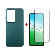 Чохол до мобільного телефона Dengos Oppo A5 4G Case Soft + Glass (Green) (DG-KM-154)