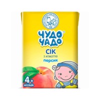 Сік дитячий Чудо-Чадо Персиковий з м'якоттю, цукром і вітаміном C 200 мл (4820016251687)
