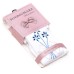 Колготки дитячі BNM з квітами зі страз (M0C0302-1163-7G-white)