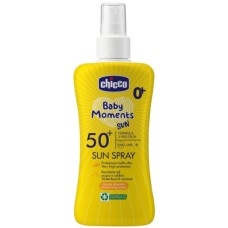 Дитяче молочко Chicco спрей сонцезахисне 50 SPF, 150 мл (8058664189595) (12726.00)