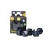Набір кубиків для настільних ігор Games 7 Days Opaque 7 Dice Set - Black (w-blue) (g7dopaq12)