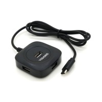 Концентратор VEGGIEG USB-C 4xUSB 2.0 0.2m black (YT-TC-V-C240)