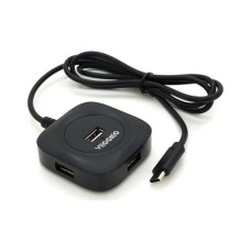 Концентратор VEGGIEG USB-C 4xUSB 2.0 0.2m black (YT-TC-V-C240)