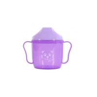 Поїльник-непроливайка Baby Team зі спаутом фіолетова 180 мл (5007_фиолетовый)