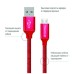 Дата кабель USB 2.0 AM to Micro 5P 1.0m 2.1А red ColorWay (CW-CBUM002-RD)