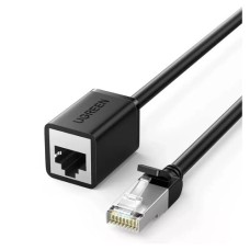 Патч-корд 1м, F/UTP Cat 6 Ethernet RJ45 Extension Male/Female Patch Cords NW112 Black Ugreen (11279)