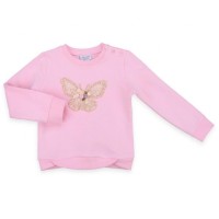 Кофта Breeze з мереживним метеликом (10086-92G-pink)