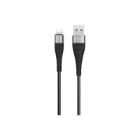 Дата кабель USB 2.0 AM to Lightning 1.0m 2.4A nylon BX32 black BOROFONE (6931474710413)