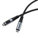Дата кабель USB-C to USB-C 1.2m with display 240W black Verbatim (31849)