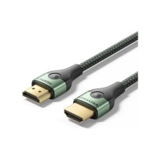 Кабель мультимедійний HDMI M to HDMI M 1.0m 8K ultra thin cotton braided green Vention (ALOGF)