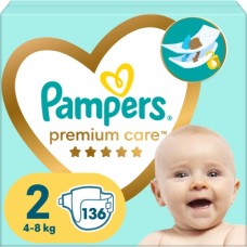 Підгузки Pampers Premium Care Розмір 2 (4-8 кг) 136 шт (8006540855812)