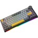 Клавіатура Ajazz AK820 V2 Coconut Flake Switch Wireless/Bluetooth/USB UA Black/Gray/Yellow (AK820-V2-CF-BGY)