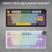 Клавіатура Ajazz AK820 V2 Coconut Flake Switch Wireless/Bluetooth/USB UA Black/Gray/Yellow (AK820-V2-CF-BGY)