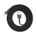 Дата кабель USB 2.0 AM to Lightning 2.0m 1.5A gold-black Baseus (CALKLF-CV1)