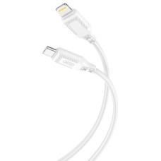 Дата кабель USB-C to Lightning 1.0m 27W braided XO (NBQ236A_White)