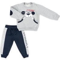 Набір дитячого одягу Breeze з мавпочкою (11244-98B-gray)