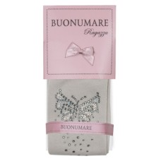 Колготки дитячі BNM з метеликами зі стразами (M0C0302-1172-5G-gray)