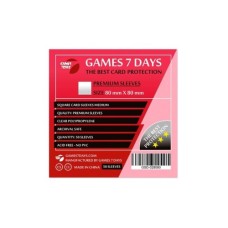 Протектор для карт Games 7 Days 80 х 80 мм, Square Medium, 50 шт (PREMIUM) (GSD-028080)