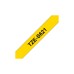 Стрічка для принтера етикеток UKRMARK B-S-T621P-BK/YE, сумісна з TZES621, 9мм х 8м. black on yellow (B-S-T621P-BK/YE)