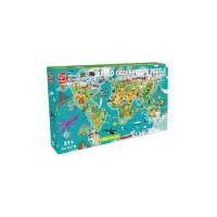Пазл Hape гра Карта світу 105 елементів (E1626)