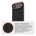 Чохол до мобільного телефона Armorstandart LikeCarbon2 SE MagCase Apple iPhone 17 Air Black Orange (ARM89155)