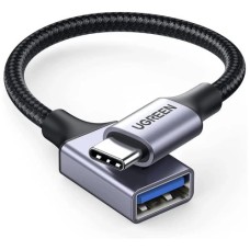 Перехідник OTG USB 3.0 AF to USB-C 0.1m US378 black UGREEN (70889)