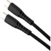 Дата кабель USB-C to USB-C 1.2m 60W Silicon Black Vinga (VCDCCC2612SB)