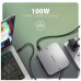Порт-реплікатор AXAGON USB 3.2 Gen 2 (3.1 Gen 2) Type-C 9in1 hub, 10 Gbps. grey (HMC-UFO)