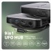 Порт-реплікатор AXAGON USB 3.2 Gen 2 (3.1 Gen 2) Type-C 9in1 hub, 10 Gbps. grey (HMC-UFO)