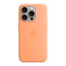 Чохол до мобільного телефона Apple iPhone 15 Pro Silicone Case with MagSafe Orange Sorbet (MT1H3ZM/A)